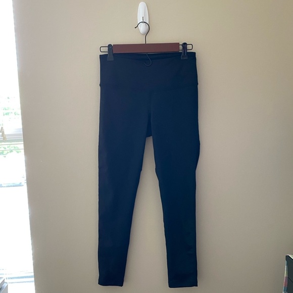 Women’s Z by Zella Black Sheer Panel Athletic Full Length Leggings Size Small - Picture 1 of 4